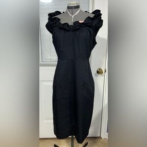 Classic Black Sheath Dress - Women